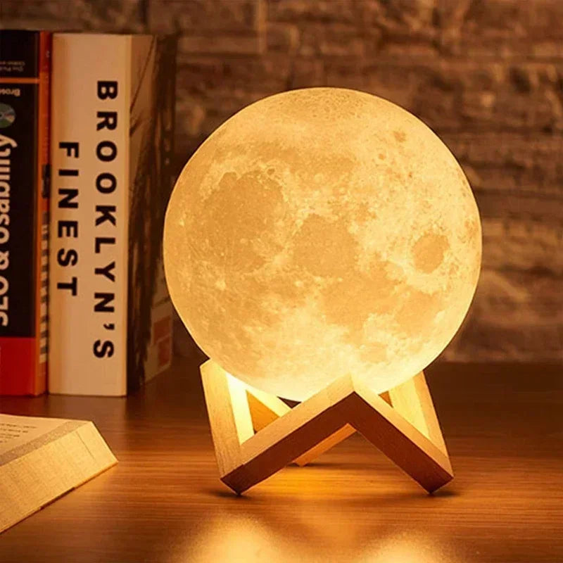 LunarGlow 3D Moon Lamp – LED Night Light for Kids & Bedroom Decor