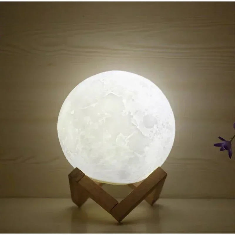 LunarGlow 3D Moon Lamp – LED Night Light for Kids & Bedroom Decor